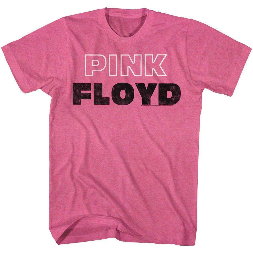 Floyd White Outline Retro Heather Adult T Shirt